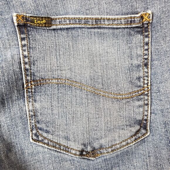 Lee Extreme Motion MVP Jeans Mens 40x28.5 Straight Fit Tapered Leg Elastic Work - Picture 10 of 11